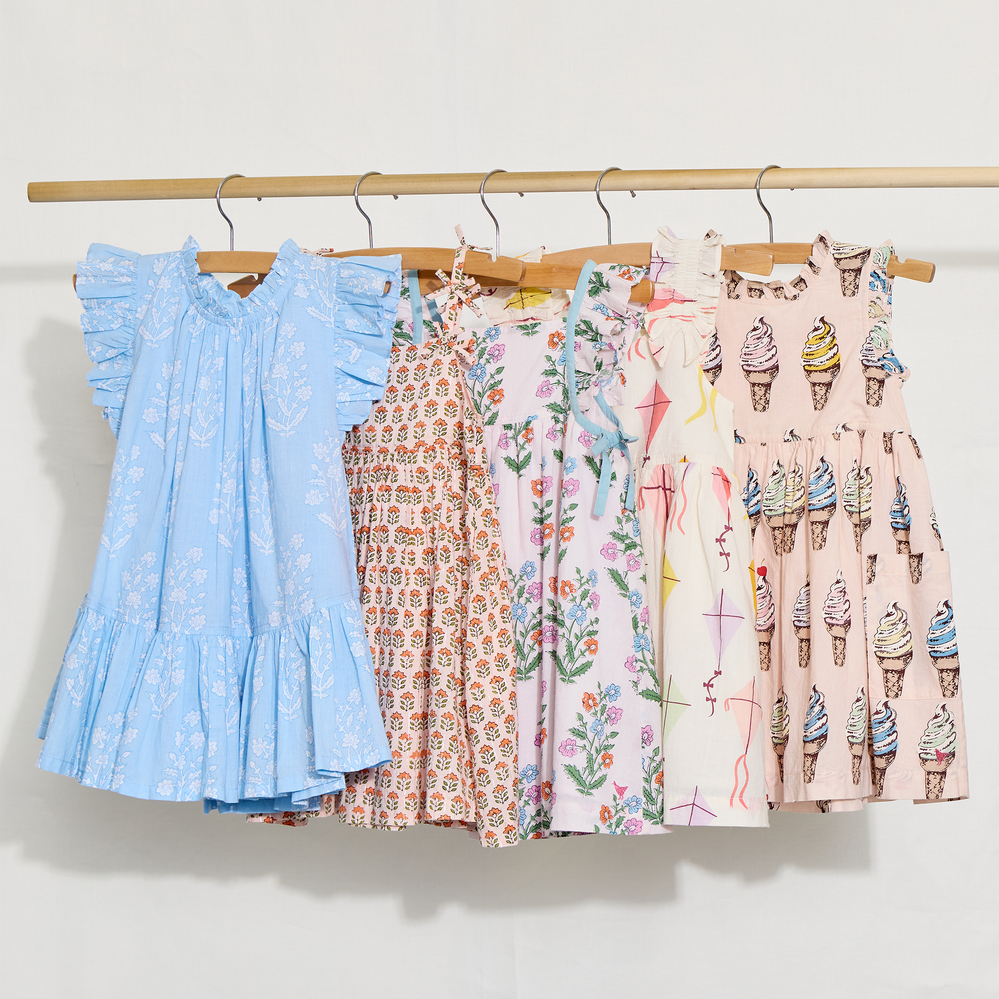pink chicken ice cream dress Girls Alyssa Dress