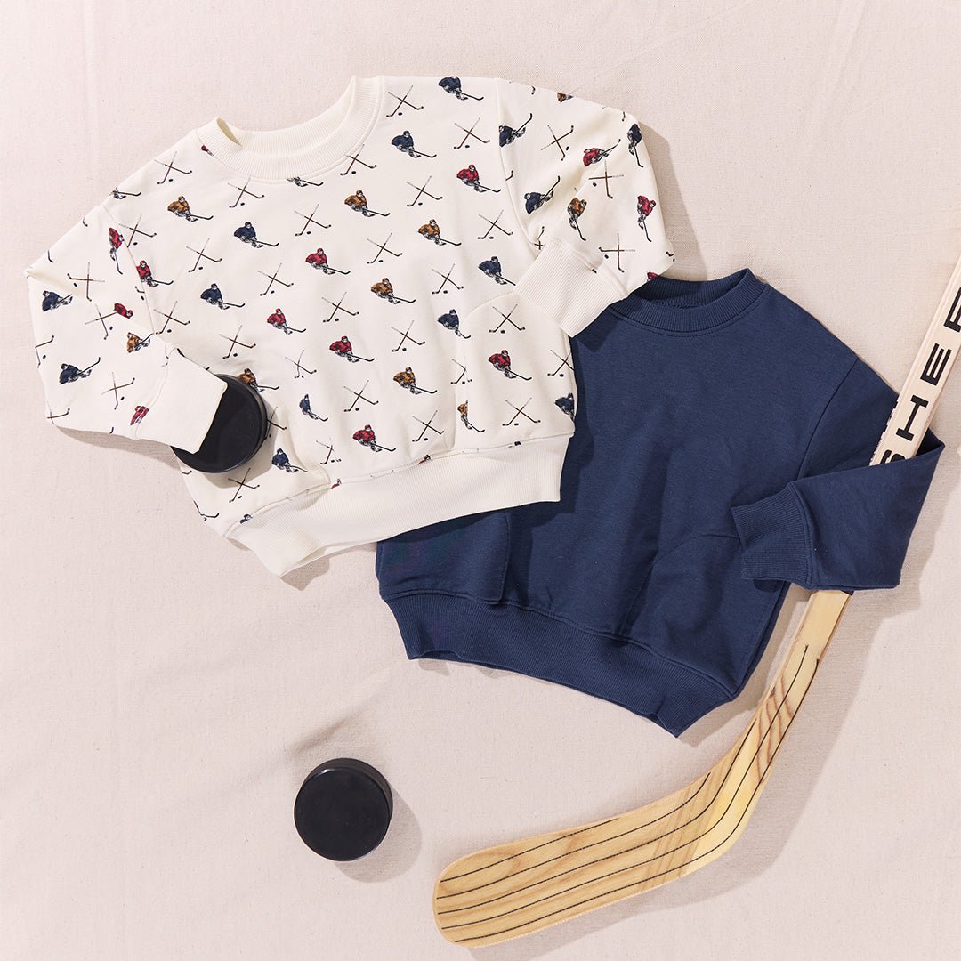 Play Sweatshirt - Hockey Player | Pink Chicken