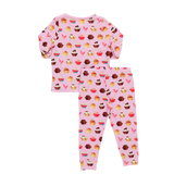 Kids Bamboo PJ Set - Pink Cupcakes
