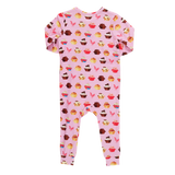 Baby Bamboo Romper - Pink Cupcakes