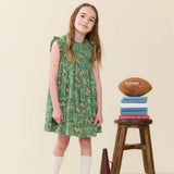 Girls Stevie Dress - Football Field