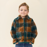 Boys Jace Jacket - Pumpkin Patch Plaid