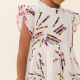 Girls Jennifer Dress - Tossed Crayons