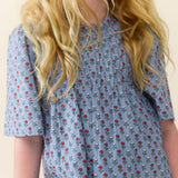Girls Jaipur Top - Light Blue Carnation