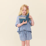 Girls Theodore Short - Light Blue Carnation