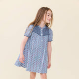 Girls Lucia Dress - Light Blue Carnation