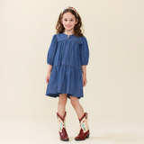 Girls Sawyer Dress - Chambray