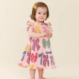 Baby Girls Harper Dress Set - Patterned Bows