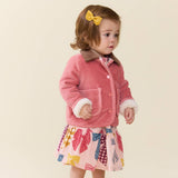 Baby Girls Jace Plush Jacket - Pink