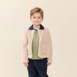 Boys Jace Plush Jacket - Khaki