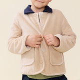 Boys Jace Plush Jacket - Khaki