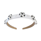 White Soccer Headband