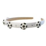 White Soccer Headband