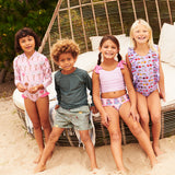 Girls Shelly Tankini - Pink Stripe