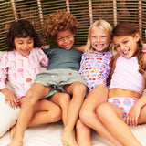 Girls Shelly Tankini - Pink Stripe