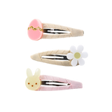 Easter Egg Daisy and Bunny Clip Set