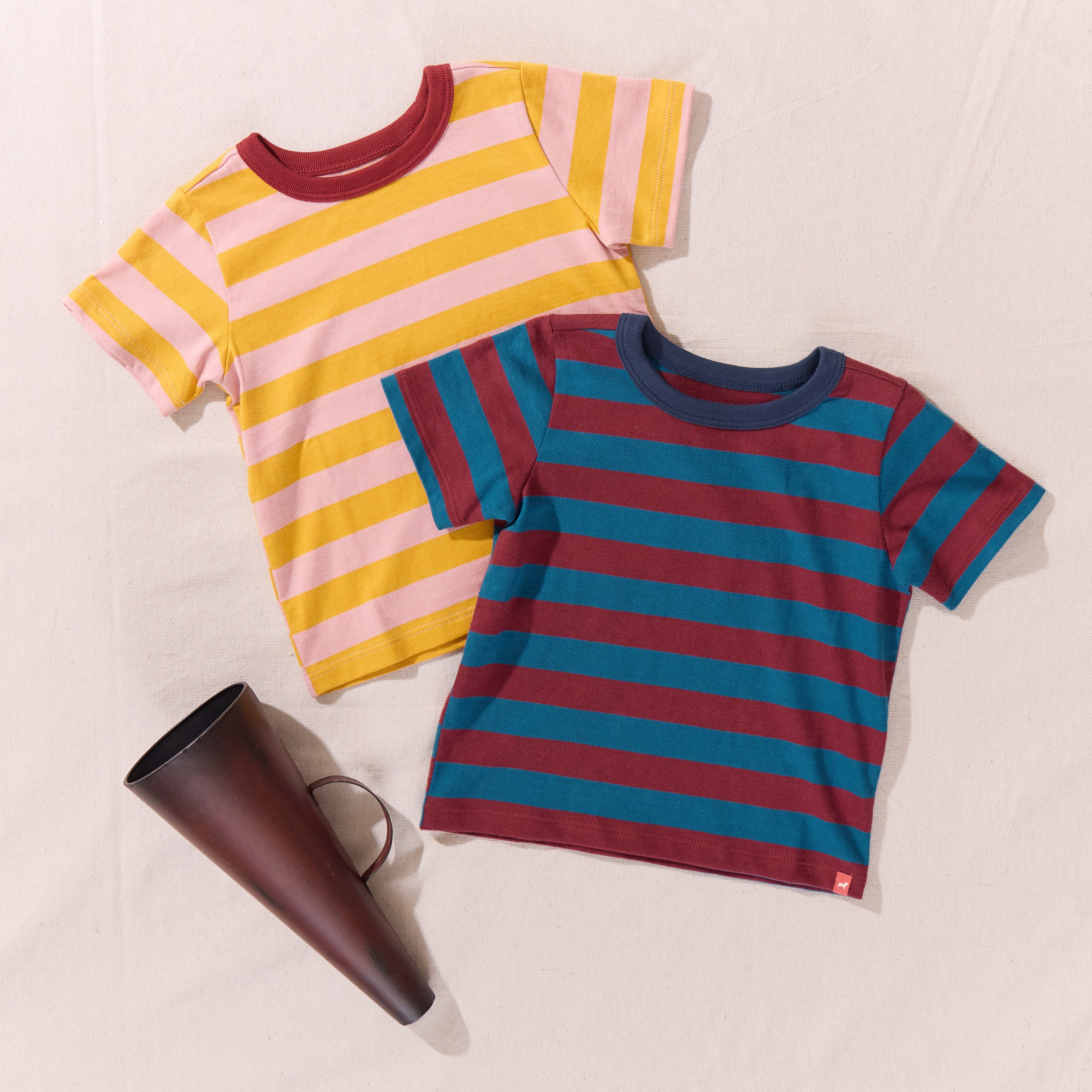 Adventure Shirt - Pink and Yellow Stripe | Pink Chicken