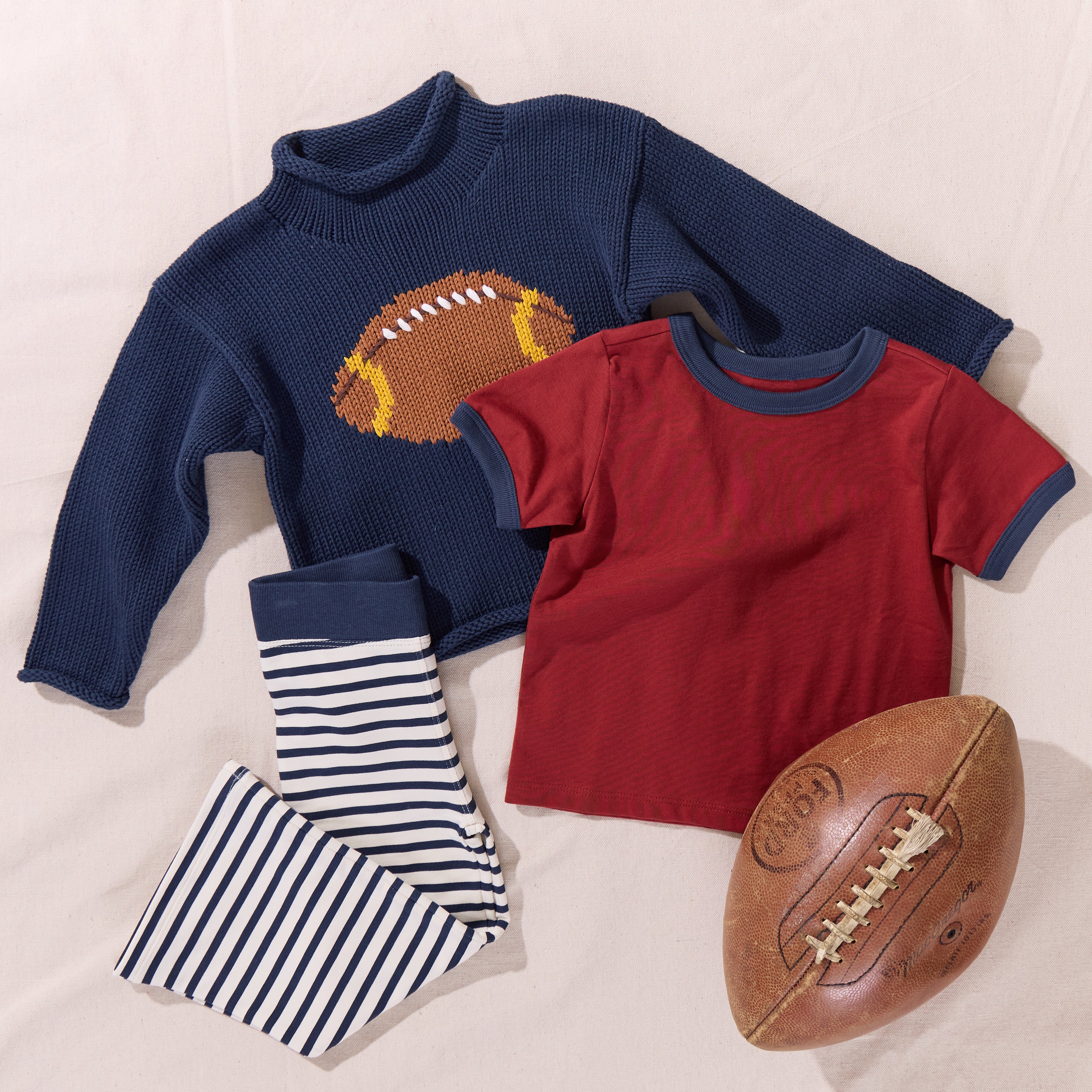 Classic Sweater - Football | Pink Chicken