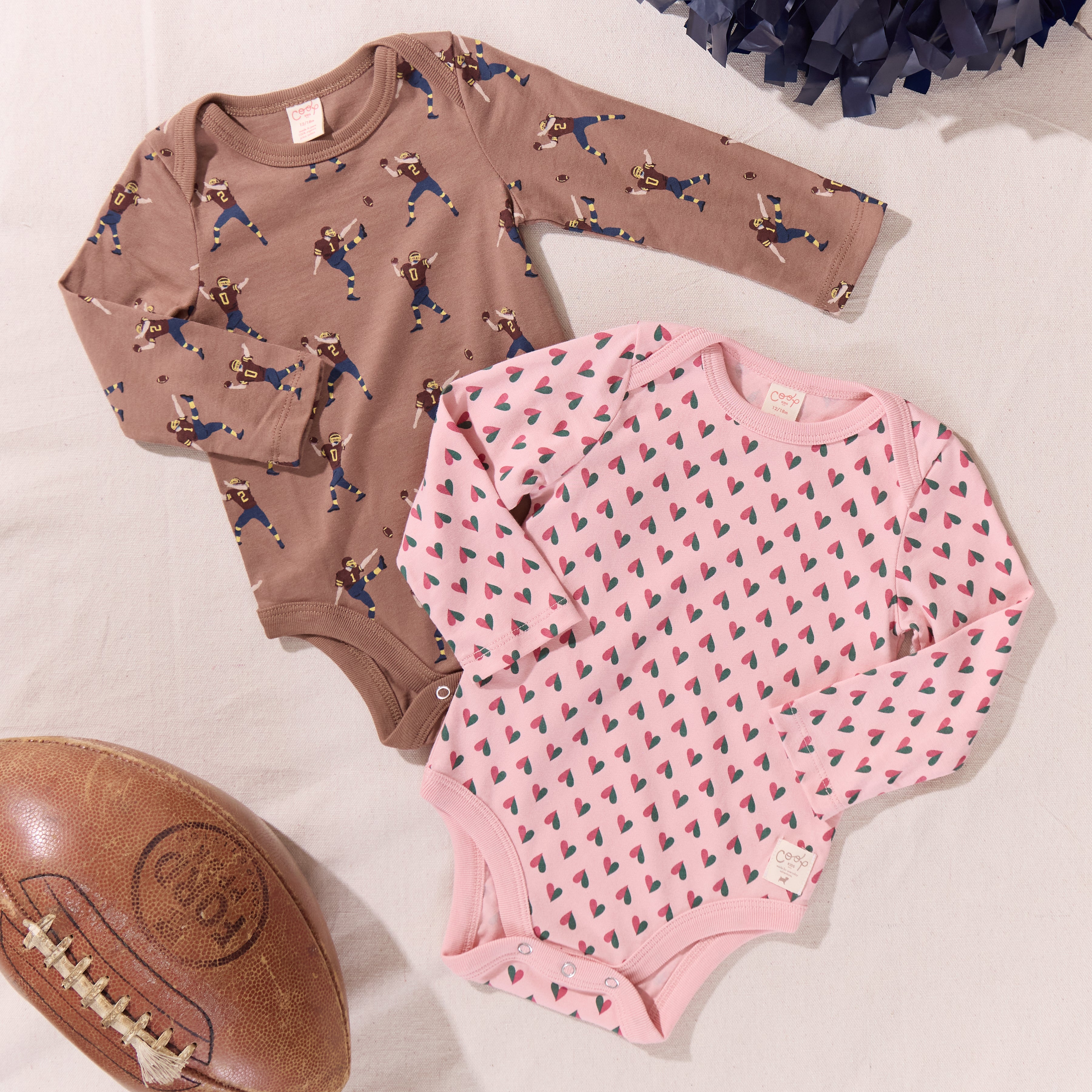 Baby Wonder Bodysuit - Football Player | Pink Chicken