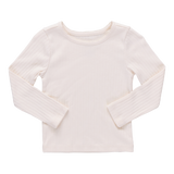 Seesaw Long Sleeve Rib T-shirt - Cream