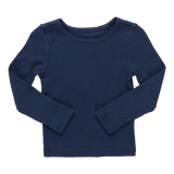 Seesaw Long Sleeve Rib T-shirt - Navy