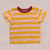 Adventure Shirt - Pink and Yellow Stripe | Pink Chicken