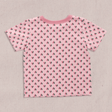 Adventure T-Shirt - Pink Mini Half Hearts | Pink Chicken