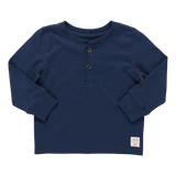Scout Long Sleeve Henley - Navy