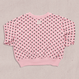 Play Sweatshirt - Pink Mini Half Hearts | Pink Chicken