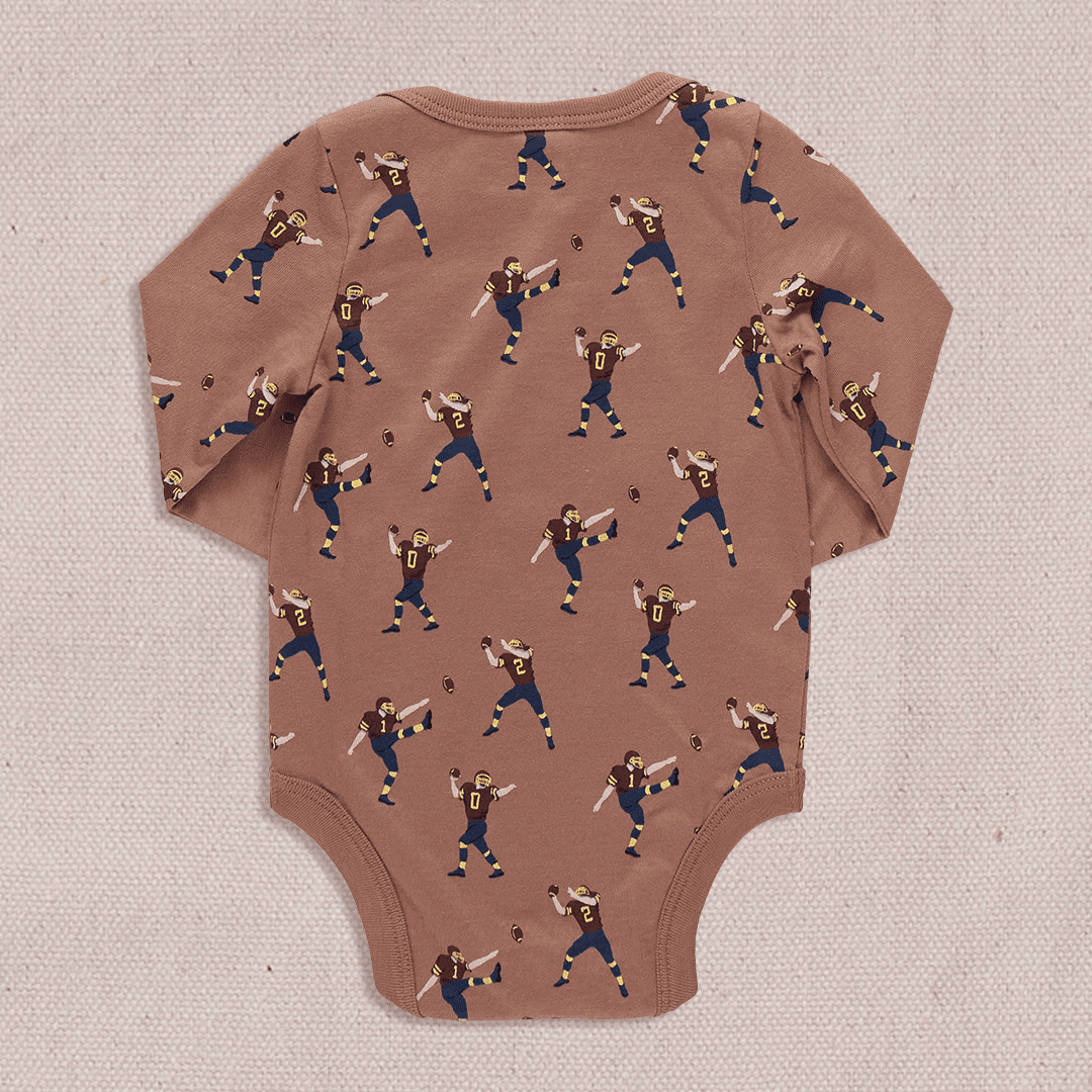 Baby Wonder Bodysuit - Football Player | Pink Chicken