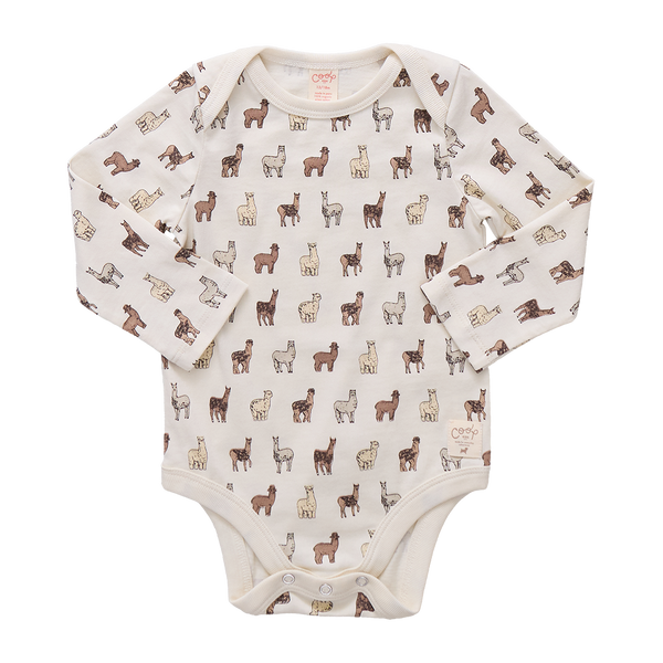 Baby Wonder Bodysuit - Llamas and Alpacas