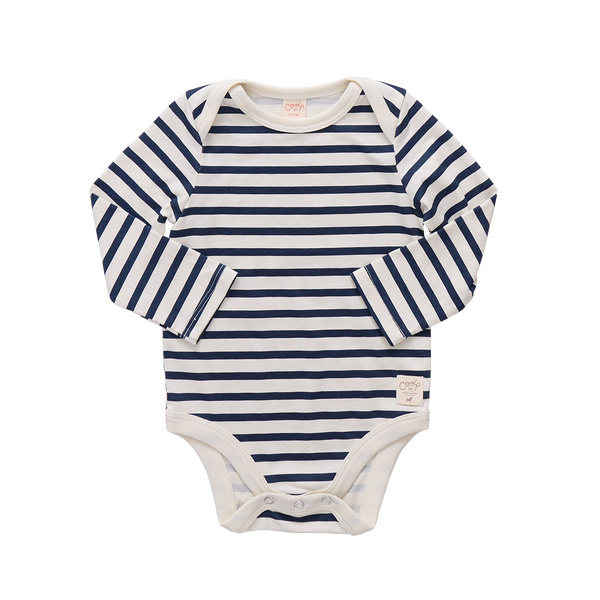Baby Wonder Bodysuit - Navy Stripe