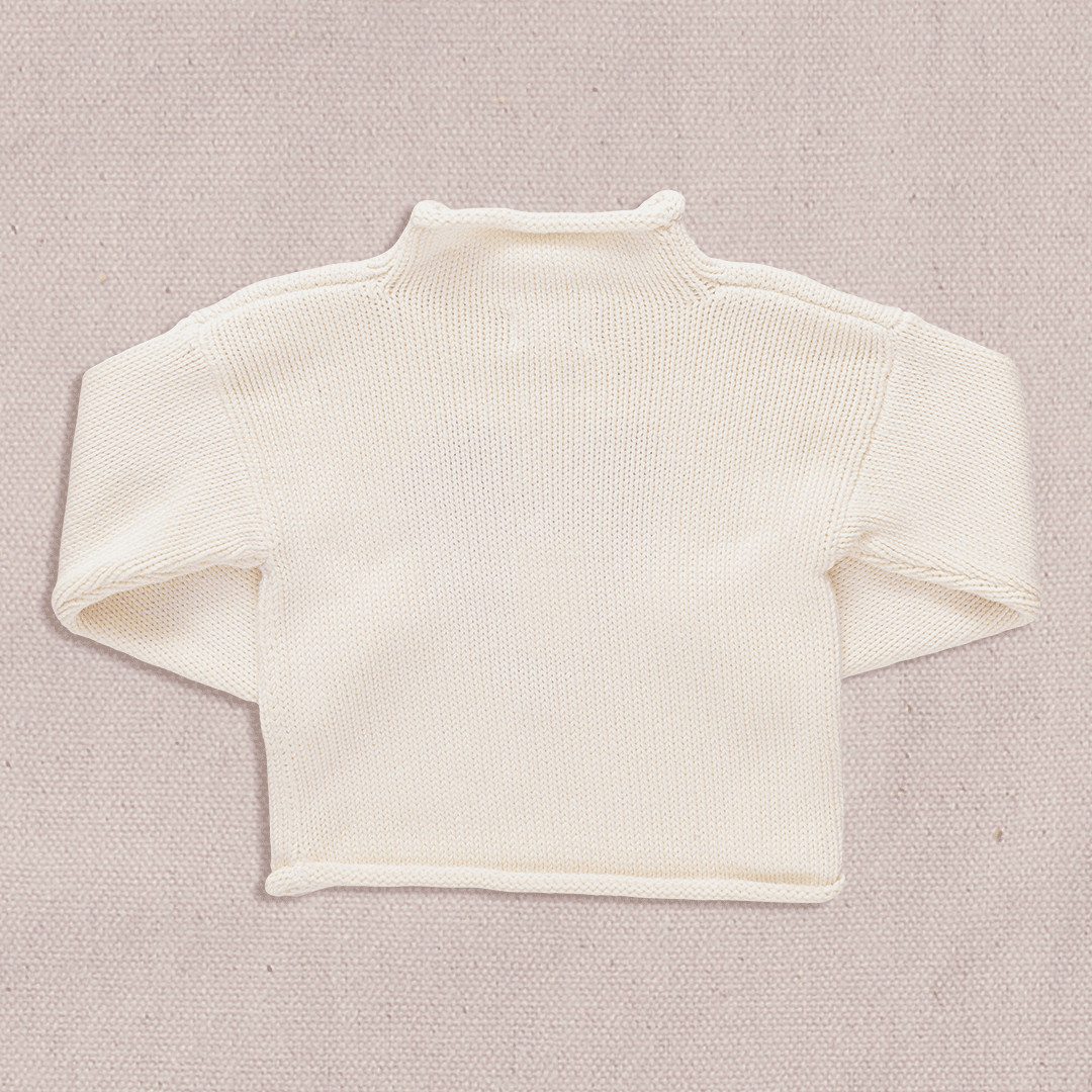 Classic Sweater - Half Heart | Pink Chicken