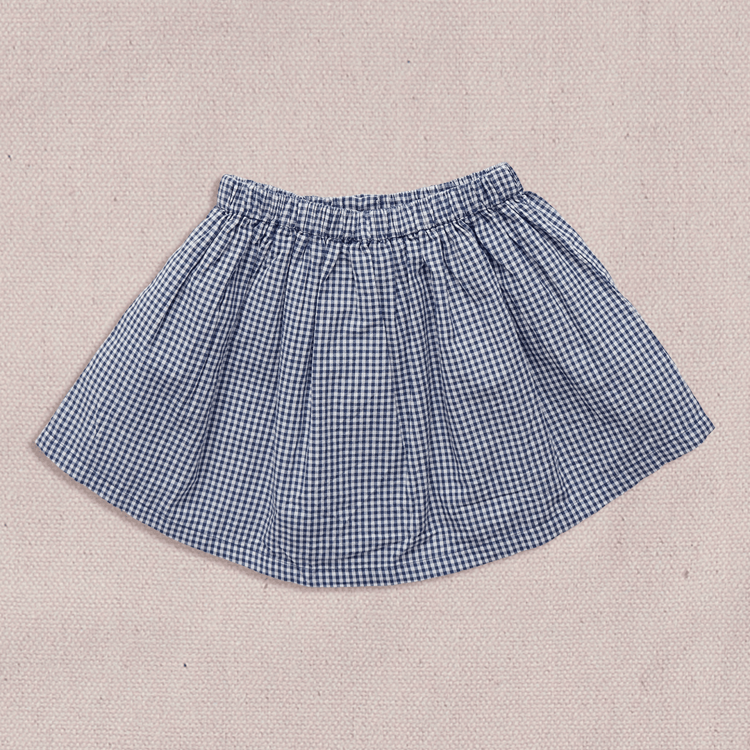 Picnic Skirt - Navy Gingham | Pink Chicken