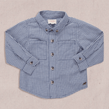 Explorer Oxford Shirt - Navy Gingham | Pink Chicken