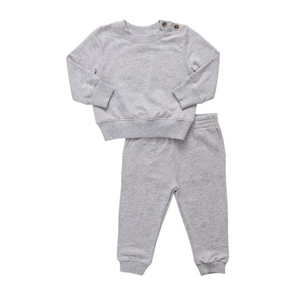 Baby Jax Jogger Set - Heather Grey