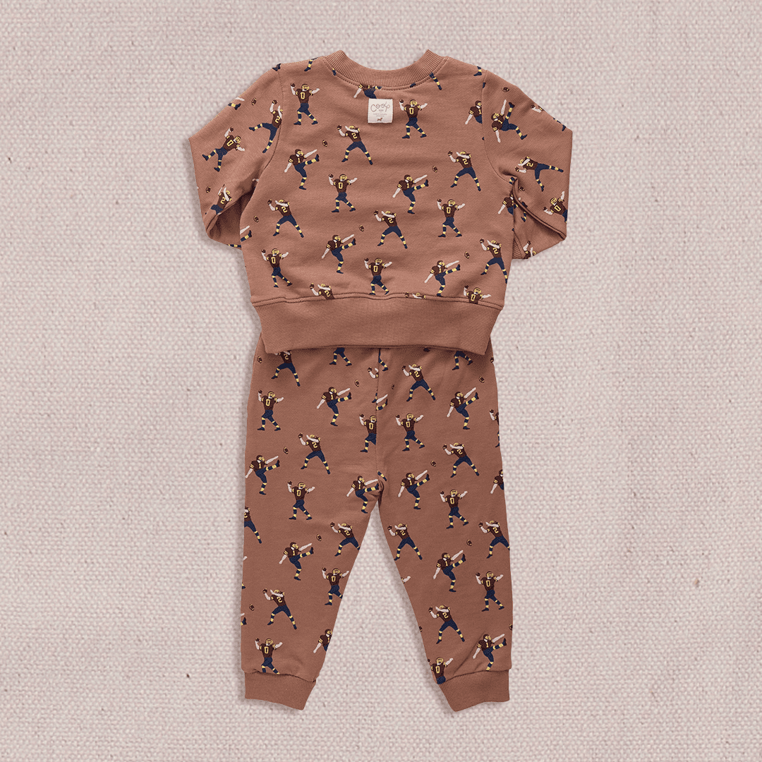 Baby Jax Jogger Set - Football Player | Pink Chicken