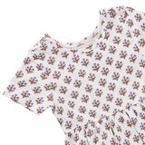 Sunny Dress - Mini Lavender Block Floral
