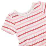 Sunny Dress - Pink and Red Stripe