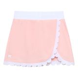 Scalloped Skort - Pink and White