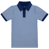 Polo Shirt - Navy Stripe