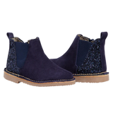Olivia Suede Boot - Navy