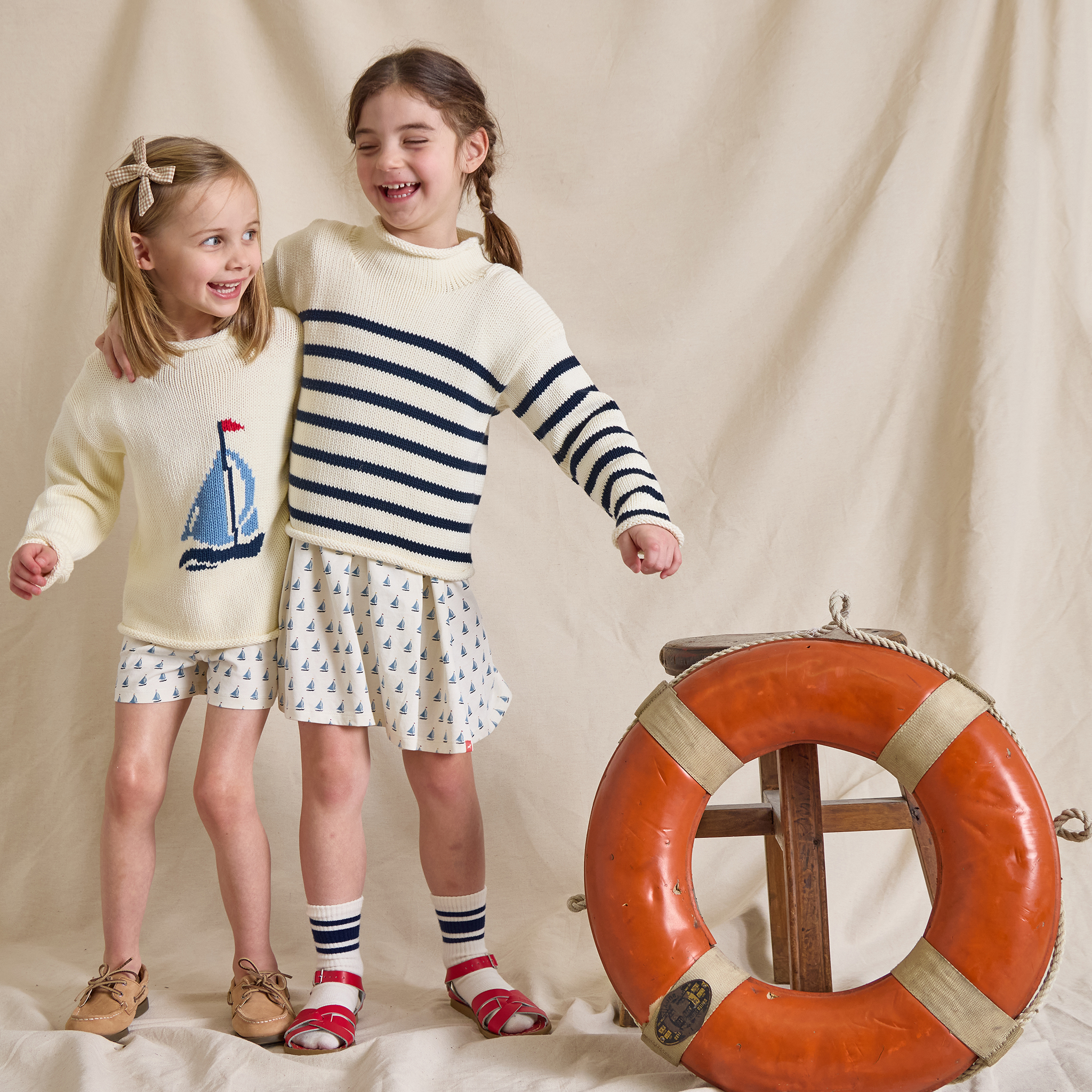 Classic Sweater - Sailboats – Pink Chicken