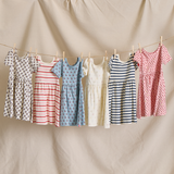 Sunny Dress - Mini Lavender Block Floral