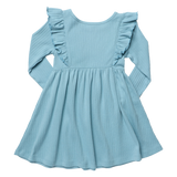 Playdate Rib Dress - Light Blue