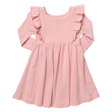 Playdate Rib Dress - Pink