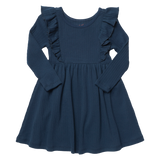 Playdate Rib Dress - Navy