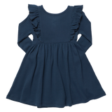 Playdate Rib Dress - Navy