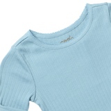 Seesaw Long Sleeve Rib T-Shirt - Light Blue