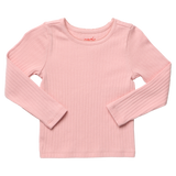Seesaw Long Sleeve Rib T-Shirt - Pink